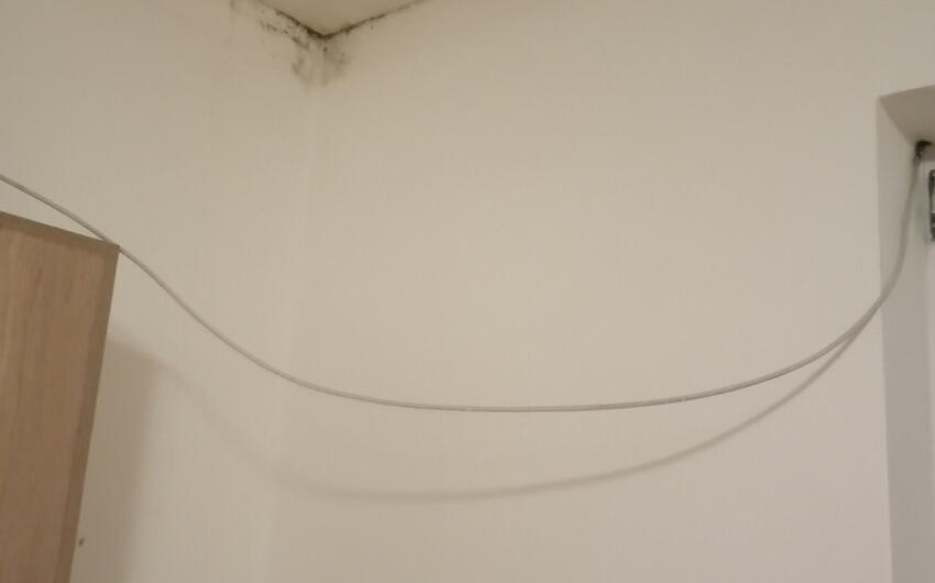 Drying of moisture in a municipal apartment building with a Drypol device - #3