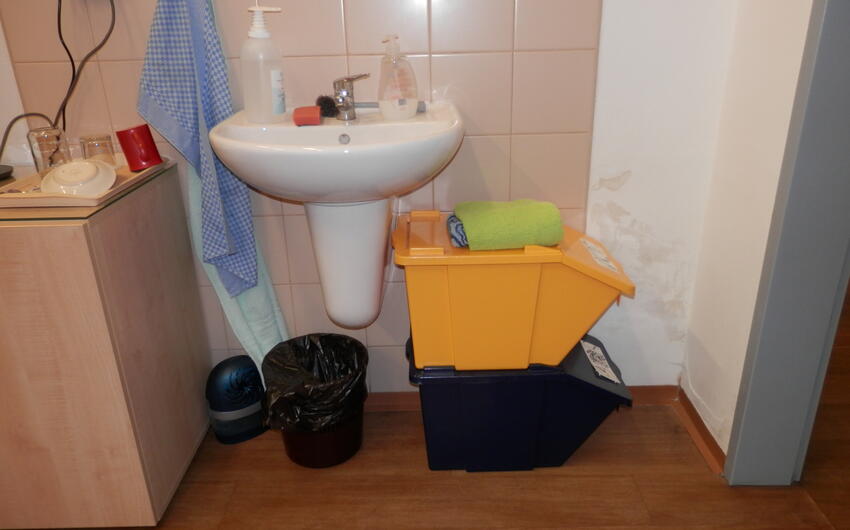 Removal of moisture and wet stains on the walls of a grammar school in Třebíč - #2