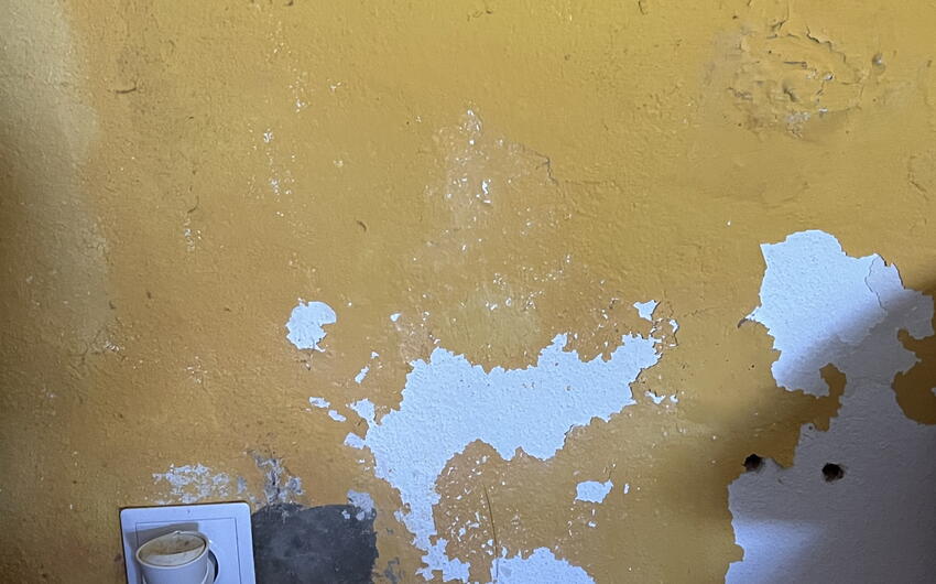 Wir werden bereits die feuchten Wände im Ferienhaus in Otěšín trocknen. - #9