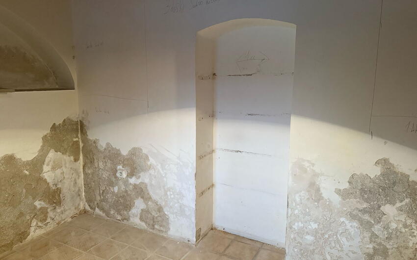 In Havlovice trocknen wir einen Teil eines großen kaputten Hauses. - #1