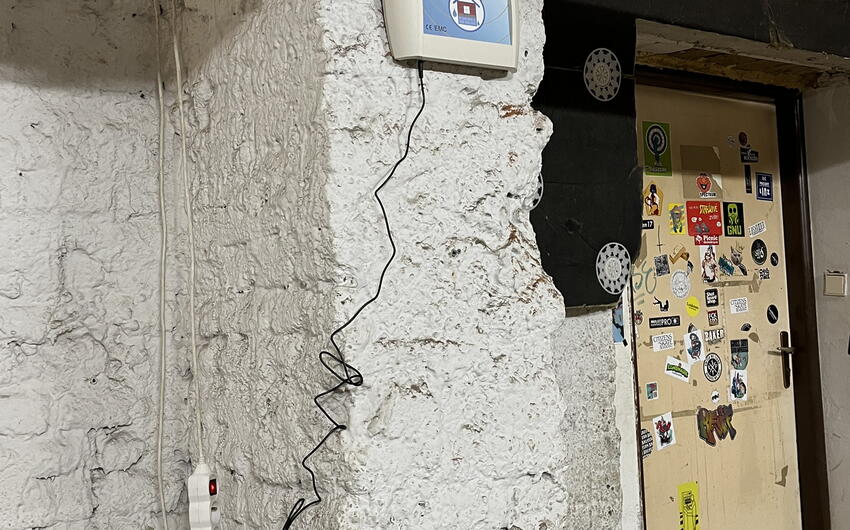 Deumidificazione del seminterrato di un condominio a Praga. - #1