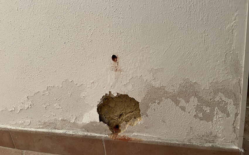 Asciughiamo la parte bagnata del cottage a Osovec - #1